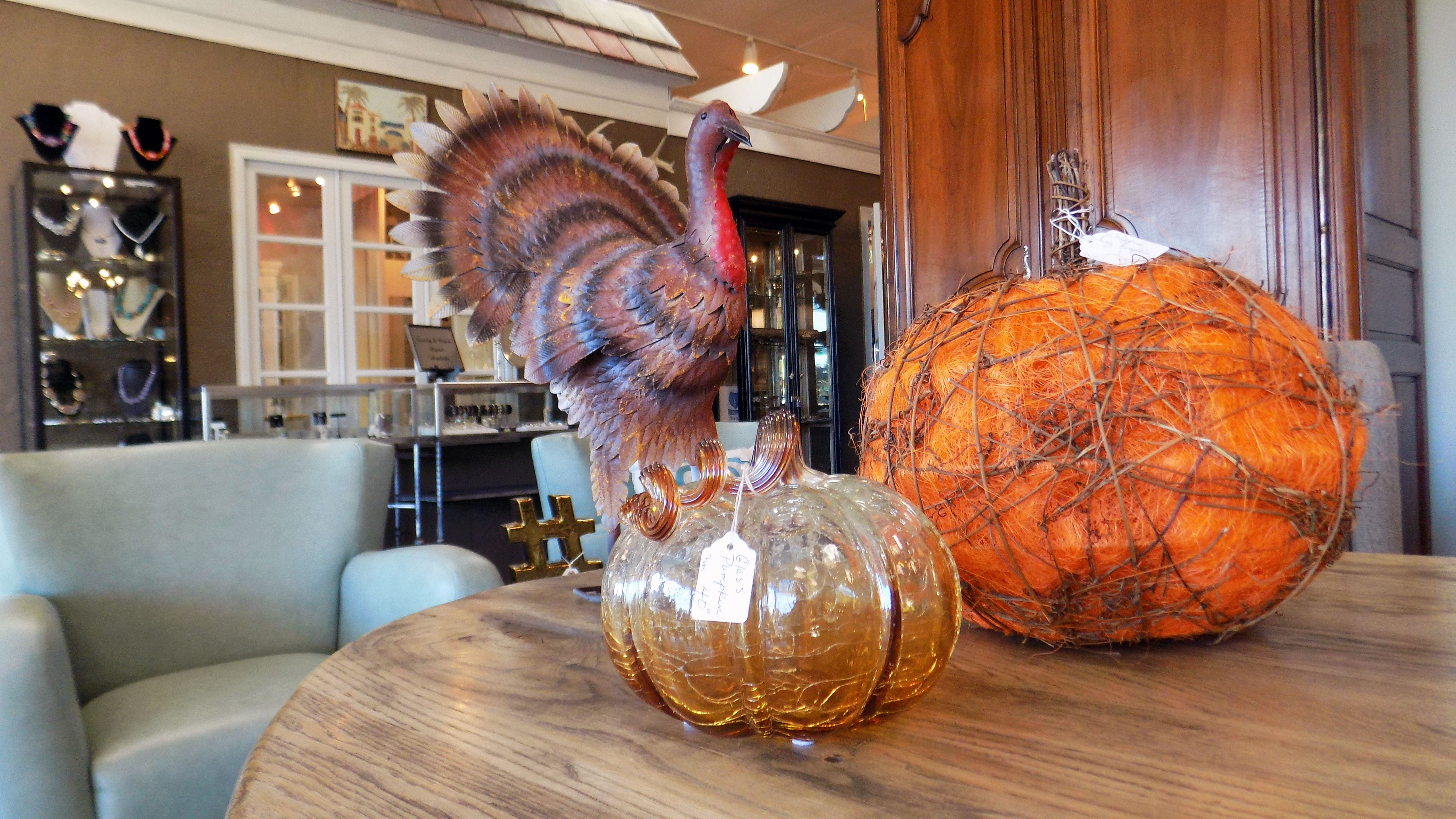 pumpkins and turkey
